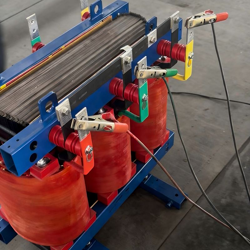 Technician Conducting a Power-Frequency Withstand Voltage Test with Visible Instrument Readings